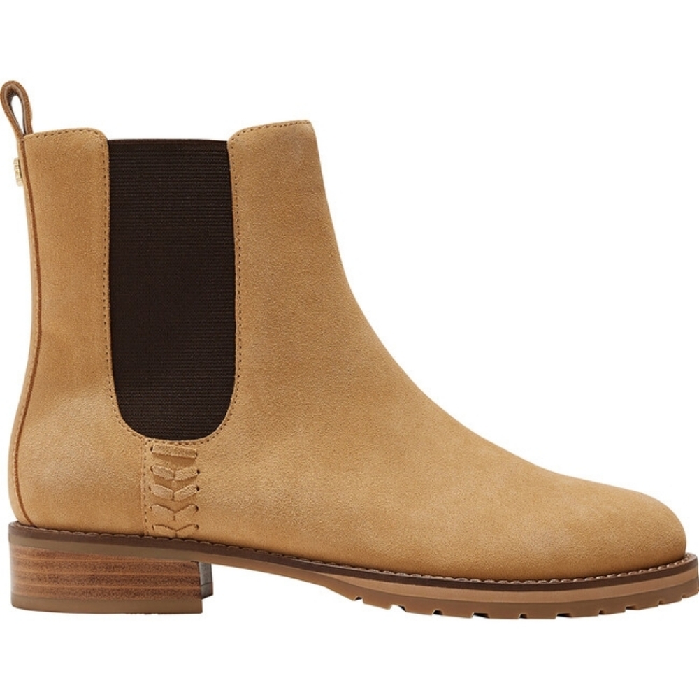 Jack Rogers Women's Latham Suede Chelsea Bootie 🤎